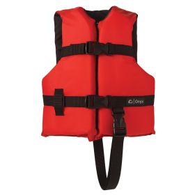 Onyx Nylon General Purpose Life Jacket (Option: Child 3050lbs  Red 73403)