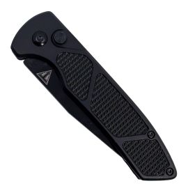 7.75" Automatic Spring Assisted Knife with Drop Point Blade (Color: Blue)